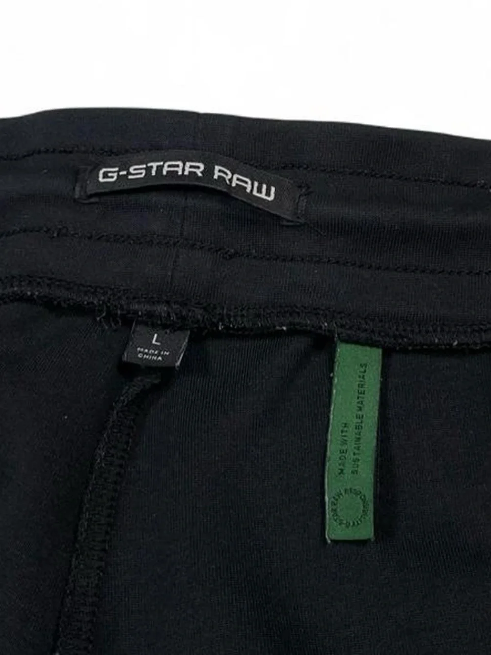 G-Star Raw ‘Moto Mixed Mesh SW Pant’ Black Joggers Men’s Size L Graphic Print